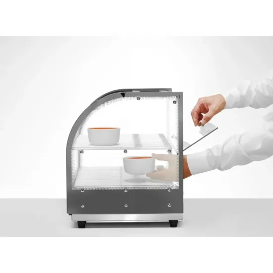 Heated display case up to +85 °C - 2 levels