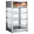 Heated display case with three shelves