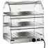 Heating showcase with three shelves 50 x 35 cm