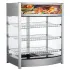 Heated showcase with three shelves 65x45 cm